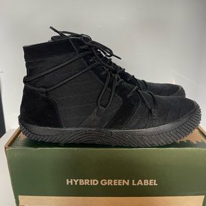 Hybrid Green Label Men's Revolution 2.0 High Top Sneakers Black Size 12 NIB
